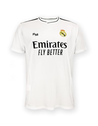 Real Madrid Home Trikot Saison 24/25, Weiß, M, Replik Shirt Mit Offizieller Lizenz von Real Madrid