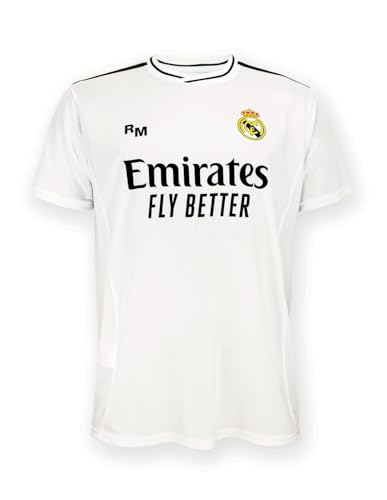 Real Madrid Home Trikot Saison 24/25, Weiß, XL, Replik Shirt Mit Offizieller Lizenz Real Madrid Home Trikot Saison 24/25, Weiß, XL, Replik Shirt Mit Offizieller Lizenz von Real Madrid