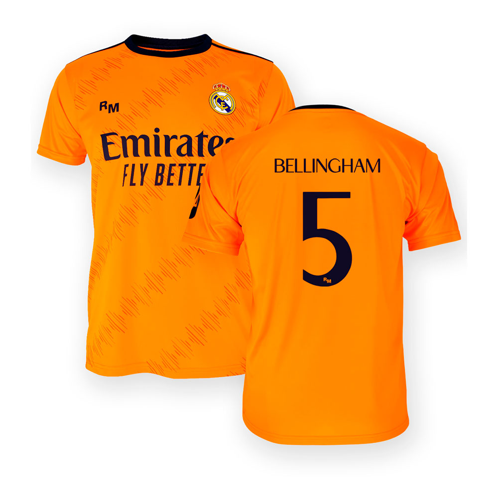 Real Madrid 24/25 Bellingham Away Junior Short Sleeve T-shirt Orange 4 Years Real Madrid 24/25 Bellingham Away Junior Short Sleeve T-shirt Orange 4 Years von Real Madrid