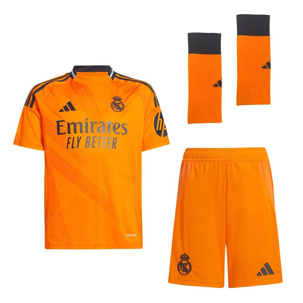 Real Madrid Real Madrid 24/25 Mbappe Junior Away Set Orange 12 Years von Real Madrid