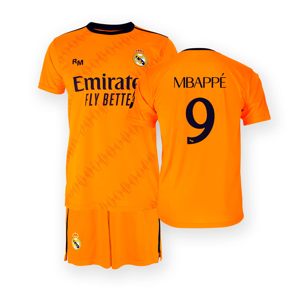 Real Madrid 24/25 Mbappe Away Junior Set Orange 14 Years Real Madrid 24/25 Mbappe Away Junior Set Orange 14 Years von Real Madrid