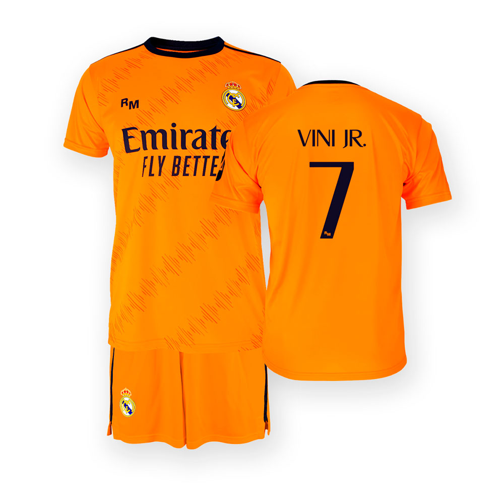 Real Madrid 24/25 Vinicius Away Junior Set Orange 6 Years Real Madrid 24/25 Vinicius Away Junior Set Orange 6 Years von Real Madrid