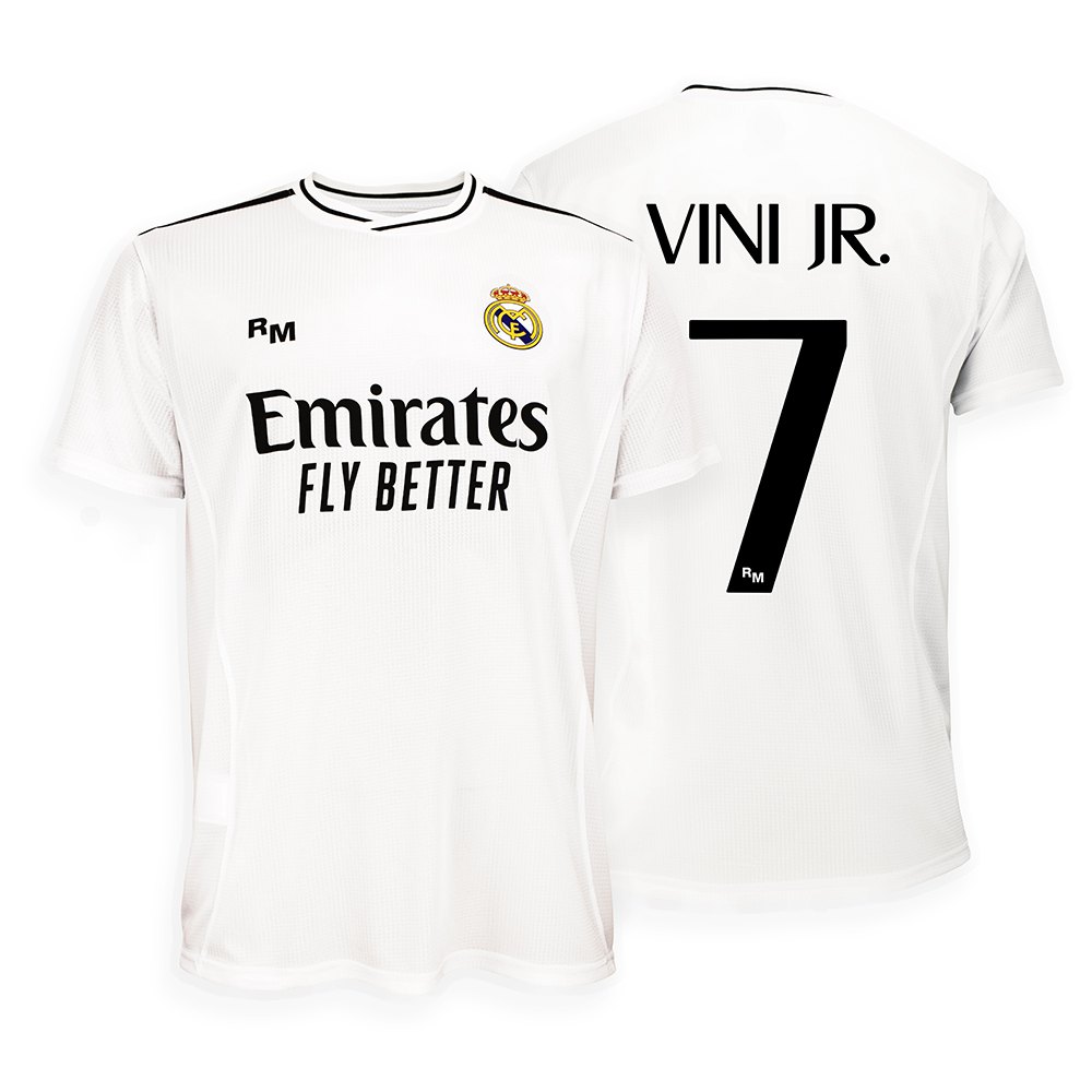 Real Madrid Real Madrid 24/25 Vinicius Junior Home Short Sleeve T-shirt Weiß 10 Years von Real Madrid