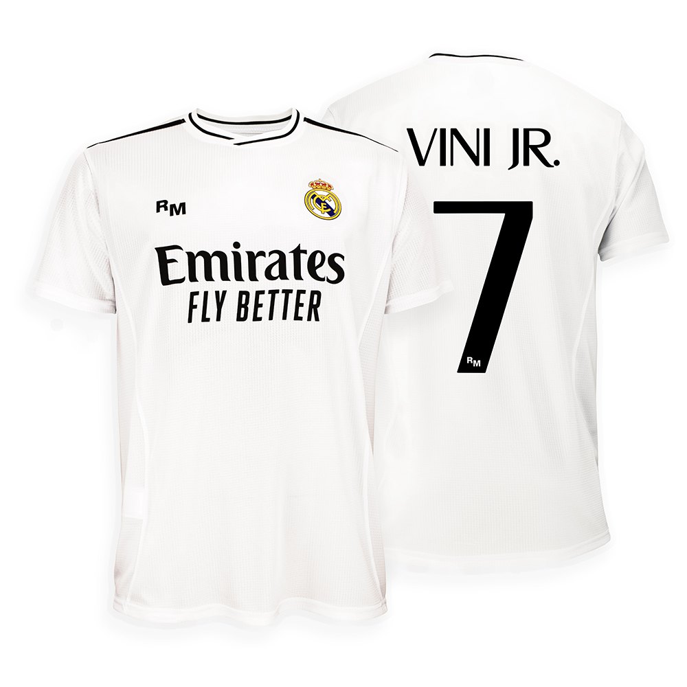 Real Madrid Vinicius 24/25 Short Sleeve T-shirt Home Weiß 2XL von Real Madrid