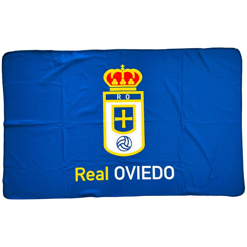 Real Oviedo Fleece Blanket Blau von Real Oviedo