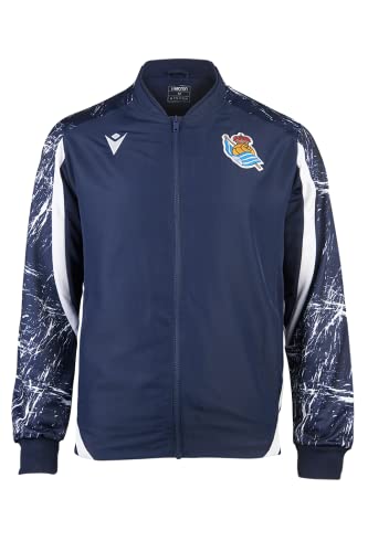 Real Sociedad Offizielle Reisejacke ,Jacke,Männer,Weiß Blau,JM von Real Sociedad de futbol