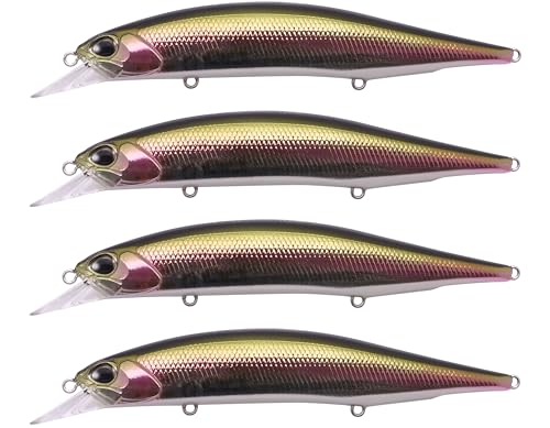 Realis Duo Realis Jerkbait 120SP, 4 Stück – Limitierte Auflage – Vielseitiger Big Rip Bait – Hochblitz – Präzisionskontrolle – Wolfram-Vorschaltgerät System: Regenbogenforelle von Realis