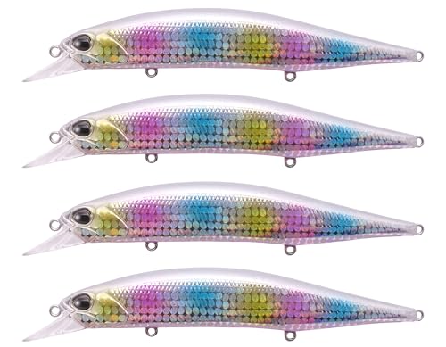 Realis Duo Realis Jerkbait 120SP, 4 Stück – Limitierte Auflage – Vielseitiger Big Rip Köder – Hochblitz – Präzisionskontrolle – Wolfram-Vorschaltgerät System: Hirame Candy von Realis