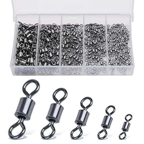 Realure 200/300 Stücke Karabiner Wirbel Angeln Forelle 5 Größe Angelwirbel Solide Ringe Tonnenwirbel Angel Wirbel Wirbelkarabiner Salzwasser Wirbel, Angelzubehör Wirbel 4# 6# 8# 10# 12# (200 Stücke) Realure 200/300 Stücke Karabiner Wirbel Angeln Forelle 5 Größe Angelwirbel Solide Ringe Tonnenwirbel Angel Wirbel Wirbelkarabiner Salzwasser Wirbel, Angelzubehör Wirbel 4# 6# 8# 10# 12# (200 Stücke) von Realure