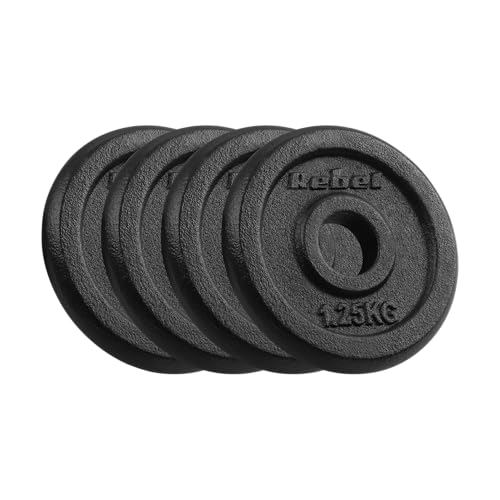 Rebel Lastsatz Gusseisen 4x1.25kg Bohrung 31mm Teller Classic RBA-2126 Rebel Lastsatz Gusseisen 4x1.25kg Bohrung 31mm Teller Classic RBA-2126 von Rebel Electro