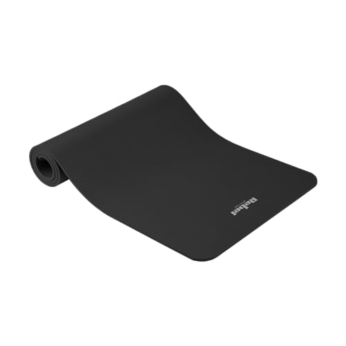 Hochwertige Yogamatte für Pilates, Fitness und Yoga REBEL ACTIVE RBA-3150-BK; 183x61 cm, Dicke 1 cm, NBR, Schwarz Hochwertige Yogamatte für Pilates, Fitness und Yoga REBEL ACTIVE RBA-3150-BK; 183x61 cm, Dicke 1 cm, NBR, Schwarz von Rebel