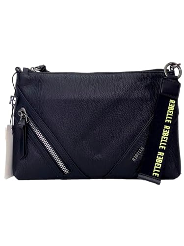 Rebelle Damen-Handtasche aus Leder, Schwarz , Einheitsgröße von Rebelle