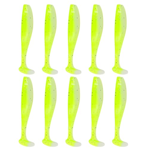 Rebellious 10Pcs Weiche Swimbait Wurm Köder Angeln Lockt Kleine Fische Schwanz Swimbaits Lockt Köder Angeln Lockt Tackle Teil von Rebellious