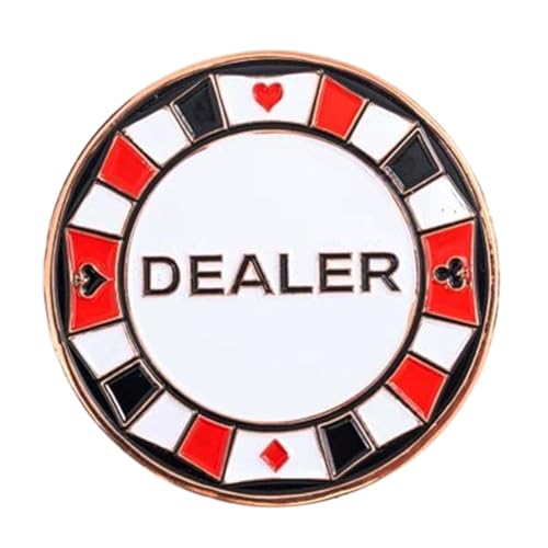 Rebellious Dealer Button Small Blind Guard Gift Mens Game Part Coin Worth Collect Chip Coin Metal Buttons von Rebellious