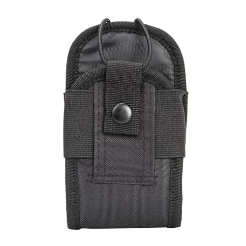 Rebellious Nylon Interphone Pouch Bag Radio for Case Holder Adjustable Two Way Walkie Talkies Storage Bag Heavy Du Nylon Bags for Travel Outdoor Hunting Camping Interphone, Schwarz von Rebellious