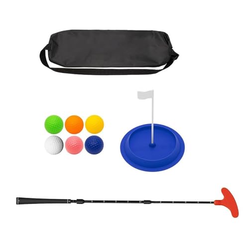 Zwei-Wege-Golf-Putter mit Golfball und Puttingscheibe, verstellbare Länge, Kinder-Putter für Rechts- und Linkshänder, verstellbare Golf-Putter von Rebellious