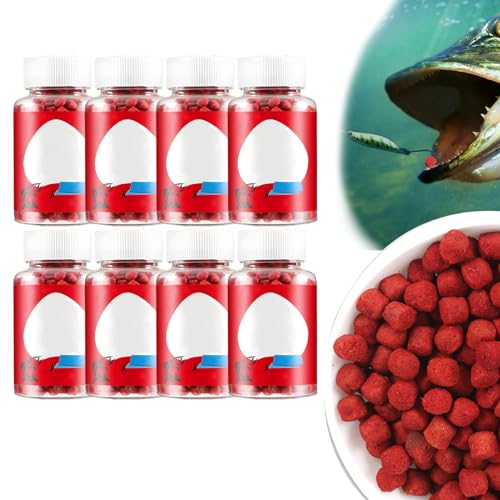 Magic Baits Universal Lockstoff Angeln Duftköder Outdoor Angeln Zubehör, Karpfen Futter Frisch und Feucht,40g Karpfen Futter Faule Pellets Schnelles Anschließen für Alle Süßwasserfische (8 Stück) von Recitem