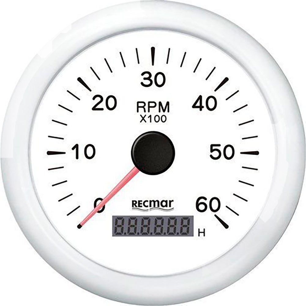 Recmar 0-6000 Rpm Tachometer Weiß 100 mm Recmar 0-6000 Rpm Tachometer Weiß 100 mm von Recmar