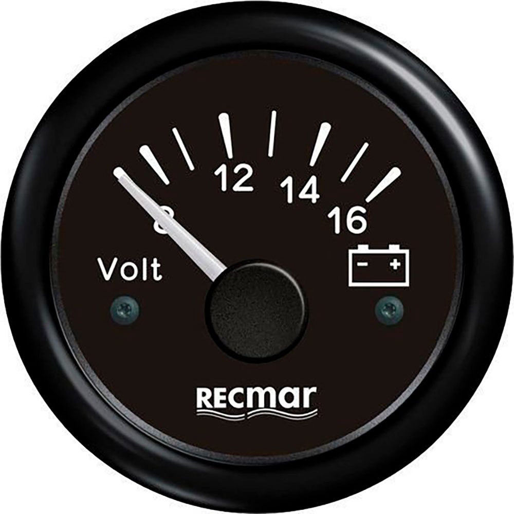 Recmar Voltmeter 8-16v Schwarz 51 mm Recmar Voltmeter 8-16v Schwarz 51 mm von Recmar