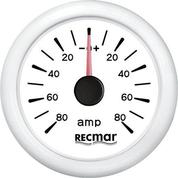 Recmar Ammeter 80a Weiß 51 mm Recmar Ammeter 80a Weiß 51 mm von Recmar