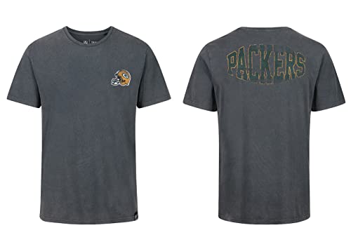 Re:Covered Shirt - NFL Green Bay Packers Black Washed - S von Recovered