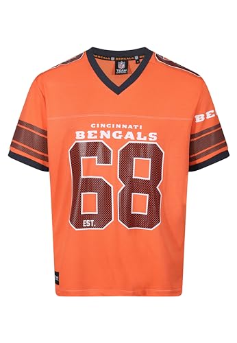 Recovered Cincinnati Bengals Orange NFL Oversized Jersey Trikot Mesh Relaxed Top - 3XL von Recovered