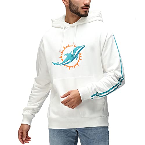 Recovered Fleece Hoody - NFL Miami Dolphins Ecru weiß - L Recovered Fleece Hoody - NFL Miami Dolphins Ecru weiß - L von Recovered
