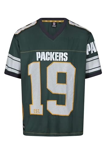 Recovered Green Bay Packers Green NFL Oversized Jersey Trikot Mesh Relaxed Top - L von Recovered