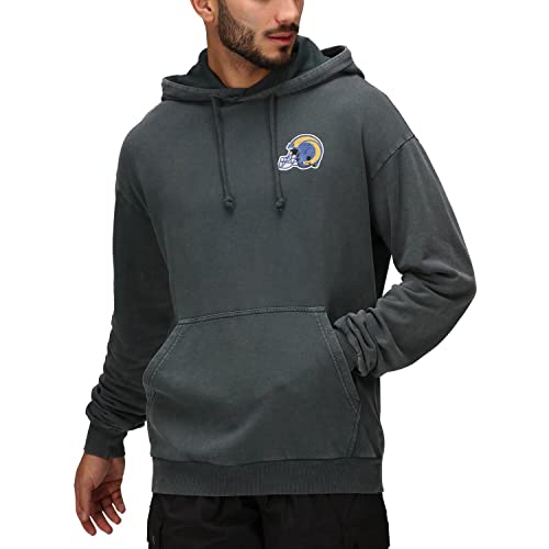 Recovered Hoody - NFL Los Angeles Rams black washed - M von Recovered