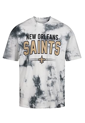 Recovered New Orleans Saints NFL Tie-Dye Relaxed Oversized T-Shirt Black White - M Recovered New Orleans Saints NFL Tie-Dye Relaxed Oversized T-Shirt Black White - M von Recovered
