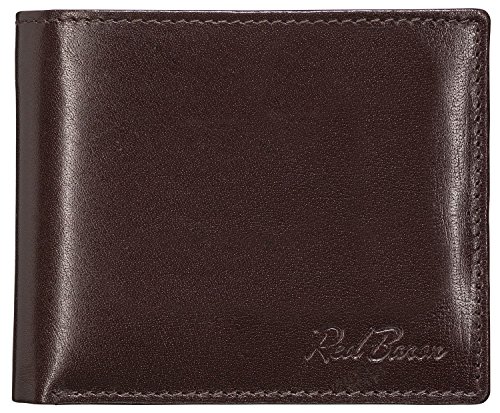 Geldbeutel Männer Leder Querformat Braun mit Münzfach - Red Baron Portemonnaie Geldbörse Herren klassisches Desgin - mit Fach für EIN Einkaufswagenchip RB-WT-004-04 Geldbeutel Männer Leder Querformat Braun mit Münzfach - Red Baron Portemonnaie Geldbörse Herren klassisches Desgin - mit Fach für EIN Einkaufswagenchip RB-WT-004-04 von Red Baron