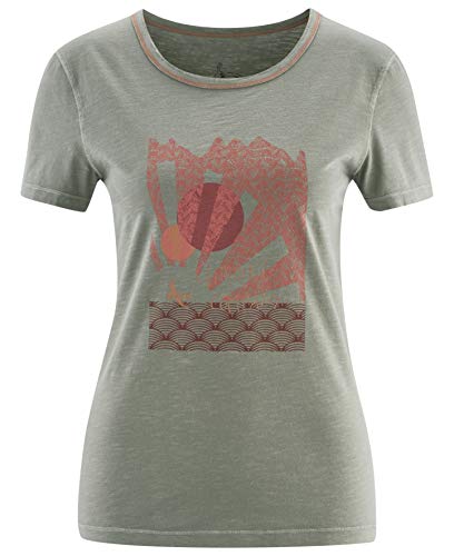 Red Chili Damen T-Shirt Wo Satori, Tea Grey, XXS, 301140340320 von Red Chili