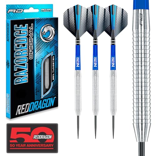 RED DRAGON Razor Edge Original Dartpfeile Tungsten Profi Steel Darts mit Flights und Schäfte (24.0, Gramm) RED DRAGON Razor Edge Original Dartpfeile Tungsten Profi Steel Darts mit Flights und Schäfte (24.0, Gramm) von RED DRAGON