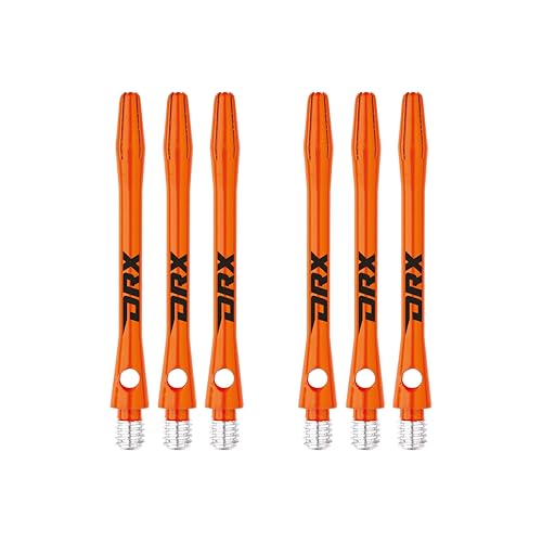 RED DRAGON DRX Coated Aluminium Medium Orange Logo Dart Stems (Shafts) - 2 Sets per Pack (6 Stems in total) von RED DRAGON