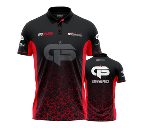 Red Dragon Gerwyn Price Red Tour Polo Dartshirt von Red Dragon