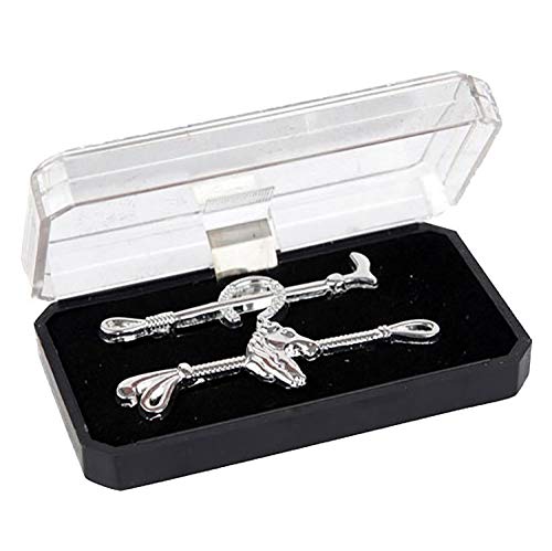 Horka Plastron Pin Peitsche 6 cm Silber 2 Stück Horka Plastron Pin Peitsche 6 cm Silber 2 Stück von Red Horse