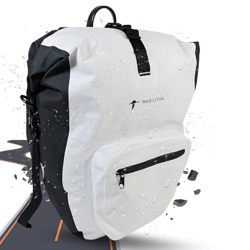 Fahrradtasche eBike hinten - Bike Packing - Radtasche für Gepäckträger wasserdicht - Fahrradtasche - Hinterradtasche - Fahrradtasche Gepäckträger - Hecktasche - Fahrrad Gepäckbox - Red Loon weiß Fahrradtasche eBike hinten - Bike Packing - Radtasche für Gepäckträger wasserdicht - Fahrradtasche - Hinterradtasche - Fahrradtasche Gepäckträger - Hecktasche - Fahrrad Gepäckbox - Red Loon weiß von Red Loon