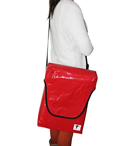 Red Loon Messenger Bag - Schultertasche wasserdicht - Kuriertasche - Umhängetasche - Kurier Rucksack - Courier Bag - Kuriertasche - Backpack - Rolltop Kurierrucksack rot Red Loon Messenger Bag - Schultertasche wasserdicht - Kuriertasche - Umhängetasche - Kurier Rucksack - Courier Bag - Kuriertasche - Backpack - Rolltop Kurierrucksack rot von Red Loon