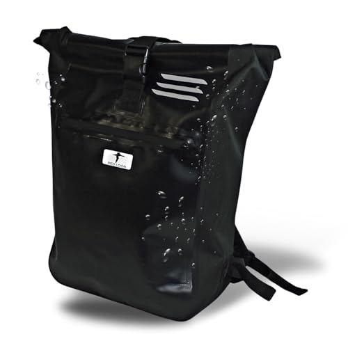 Red Loon Rolltop Rucksack Wasserdicht Fahrrad Rucksack Männer | Kurier Rucksack Rolltop wasserdicht | Wasserfester Rucksack LKW Plane | Motorrad Rucksack wasserdicht - schwarz Red Loon Rolltop Rucksack Wasserdicht Fahrrad Rucksack Männer | Kurier Rucksack Rolltop wasserdicht | Wasserfester Rucksack LKW Plane | Motorrad Rucksack wasserdicht - schwarz von Red Loon