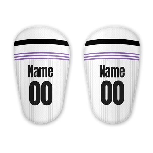 European Football Club Featured Personalisierte Mini Schienbeinschoner, RM Inspiriert Weiße Farbe Schienbeinschoner, Kunststoff Beinschützer, Fußballliebhaber gemacht. European Football Club Featured Personalisierte Mini Schienbeinschoner, RM Inspiriert Weiße Farbe Schienbeinschoner, Kunststoff Beinschützer, Fußballliebhaber gemacht. von Red Snapper Photo