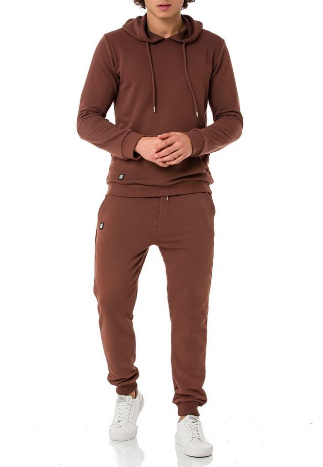 RedBridge Kapuzensweatshirt Red Bridge Herren Jogginganzug Set Hoodie Hose Premium Basic Premium Qualität von RedBridge