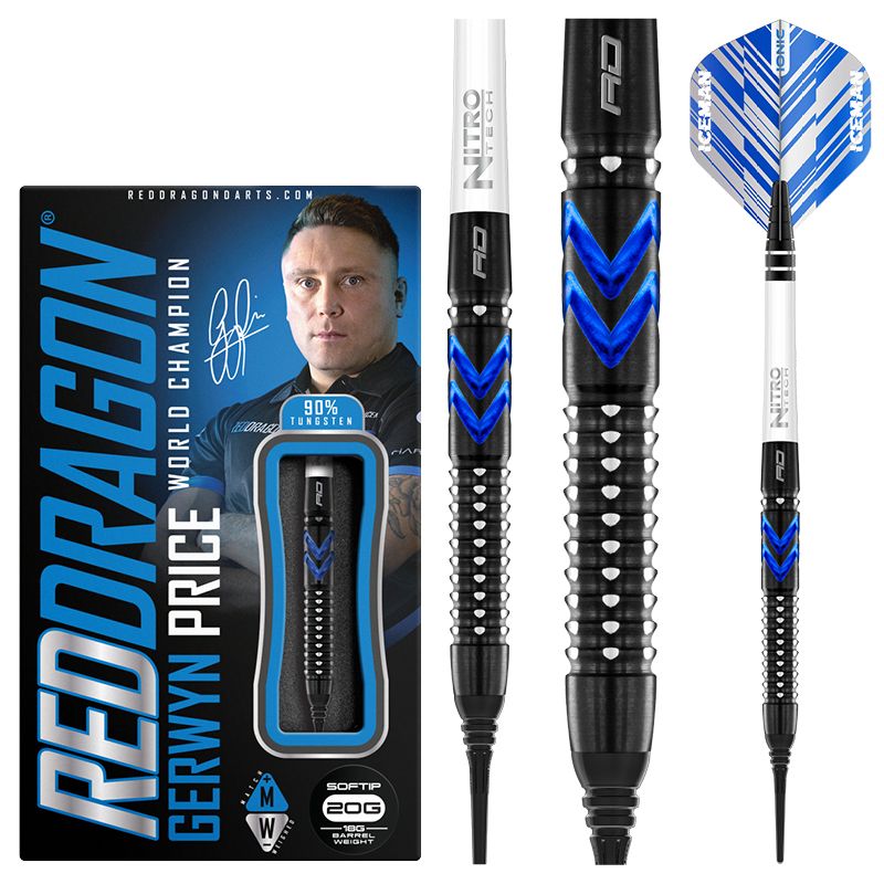 Gerwyn Price Blue Ice SE Softip 20g von RedDragon