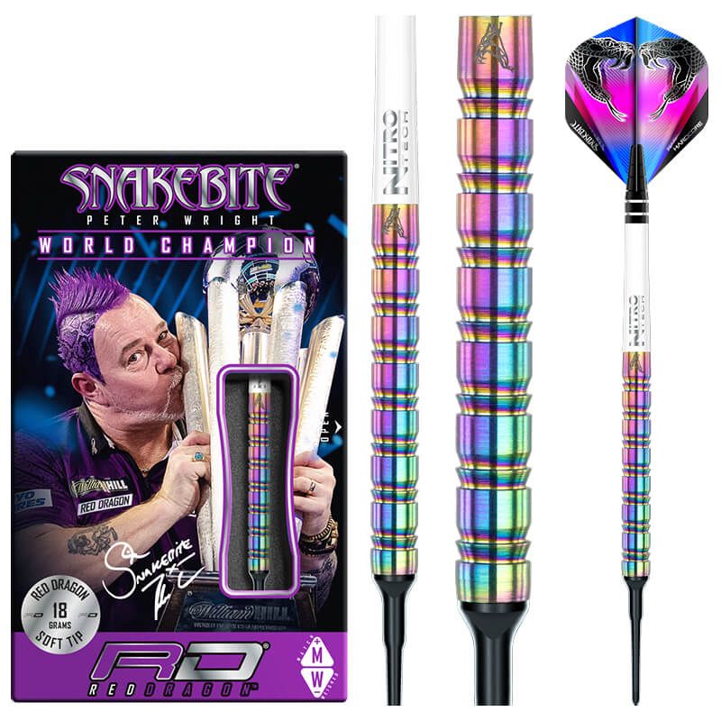 Peter Wright Snakebite 1 Softip - 18 gram 85% Tungsten alloy Peter Wright Snakebite 1 Softip - 18 gram 85% Tungsten alloy von RedDragon