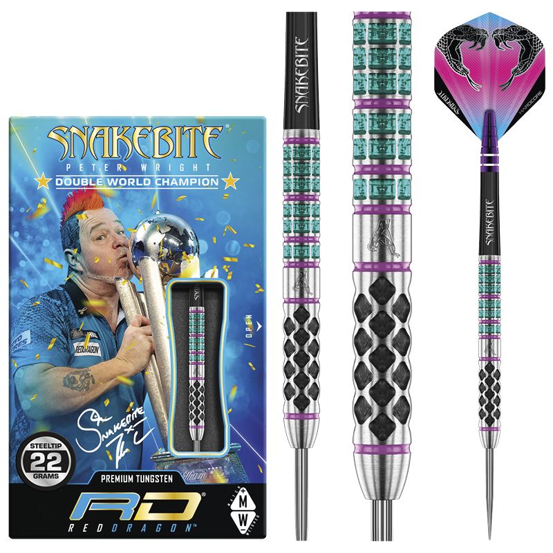 Red Dragon Peter Wright Snakebite Supa-Venom Steeldarts 22g von RedDragon