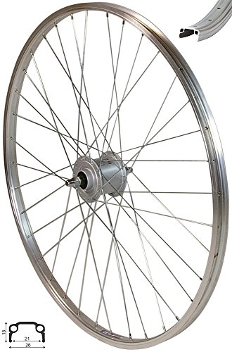 Redondo 28 Zoll Vorderrad Laufrad Kasten Felge Silber Nexus Nabendynamo Redondo 28 Zoll Vorderrad Laufrad Kasten Felge Silber Nexus Nabendynamo von Redondo