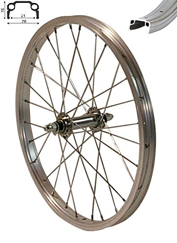 Redondo 16 Zoll Vorderrad Laufrad Fahrrad Kasten Felge Aluminium Silber Redondo 16 Zoll Vorderrad Laufrad Fahrrad Kasten Felge Aluminium Silber von Redondo