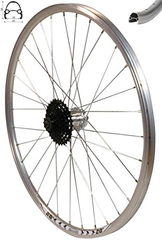 Redondo 28 Zoll Hinterrad Laufrad V Profil Felge Silber Disc + 8 Fach Kassette Redondo 28 Zoll Hinterrad Laufrad V Profil Felge Silber Disc + 8 Fach Kassette von Redondo