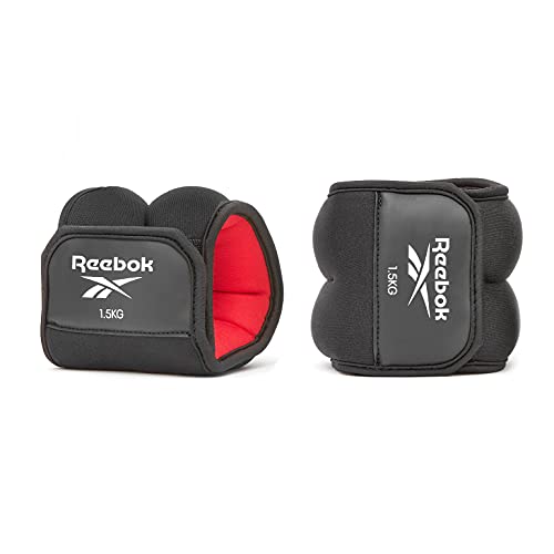 Reebok Unisex Knöchelgewichte Kn chelgewichte 1 5Kg, Schwarz, 1.5 KG EU von Reebok