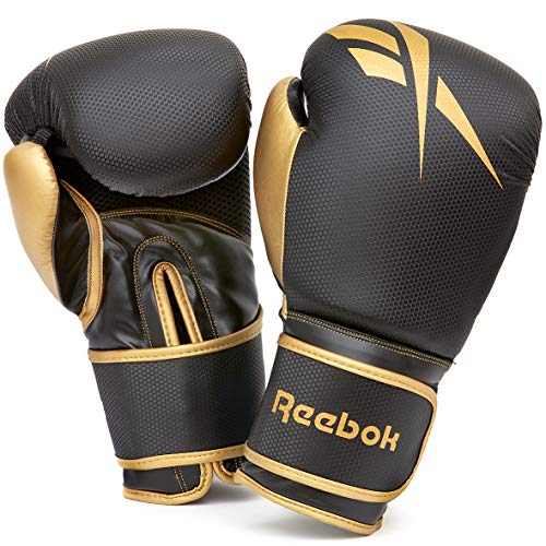 Reebok 16 Oz Boxhandschuh, Gold/Schwarz, 16oz Reebok 16 Oz Boxhandschuh, Gold/Schwarz, 16oz von Reebok