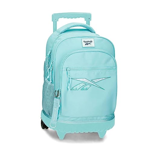 Reebok ANN Kompakter Rucksack, 2 Räder, Blau, 32 x 43 x 21 cm, Polyester, 28,9 l, blau, Talla única, Rucksack Compact 2 Rollen Reebok ANN Kompakter Rucksack, 2 Räder, Blau, 32 x 43 x 21 cm, Polyester, 28,9 l, blau, Talla única, Rucksack Compact 2 Rollen von Reebok